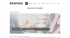 Desktop Screenshot of bravura.se