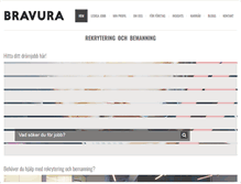 Tablet Screenshot of bravura.se